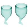 Satisfyer Feel Secure Menstrual Cup-Dark Green - Image 2
